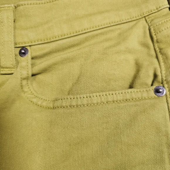NWT Edwin Bree Slim Skinny Citrine Color High Rise Green Jeans Has Stretch Sz 32 - Picture 10 of 15